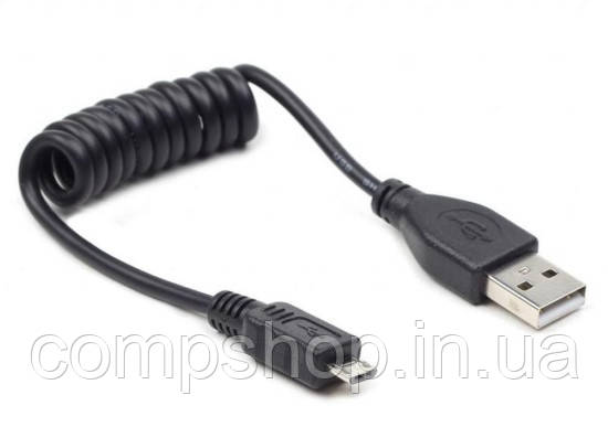 Кабель USB2.0-microUSB 0.6м Cablexpert, чорний (CC-mUSB2C-AMBM-0.6M) (код 78809), фото 1