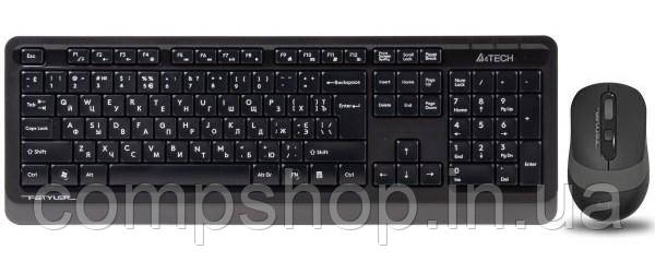 Клавіатура+миша A4Tech FG1010 Black/Grey Wireless (код 108900)