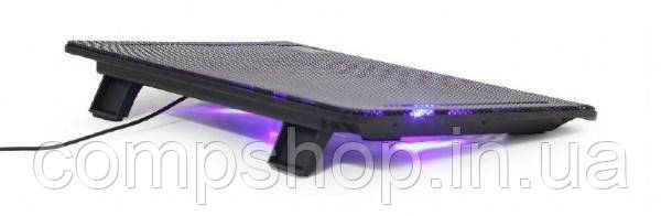 Підставка-охолоджувач Gembird NBS-2F15-01 2x125 mm fan, black  (код 101555), фото 1
