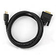 Кабель HDMI - DVI 0.5м Cablexpert, позолоч.конектор (CC-HDMI-DVI-0.5M) (код 82191), фото 2