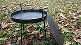 Похідна сковорода з диска борони 30 см для приготування страв на відкритому вогні + Лопатка в Подарунок, фото 8