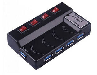 Адаптер USB Hub Viewcon VE 324USB 2.0 4-port (код 82301)