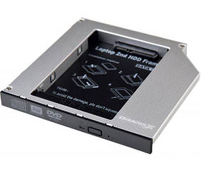 Кишеня-адаптер 2.5'' HDD/SSD у відсік ноутбука  Grand-X HDC-27  (12,7мм, SATA) (код 80991)