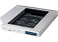 Кишеня-адаптер 2.5'' HDD/SSD у відсік ноутбука  Grand-X HDC-27  (12,7мм, SATA) (код 80991), фото 3