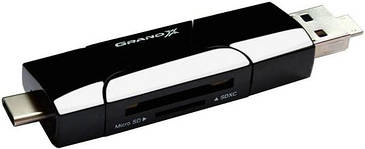 Зчитувач КартРідер Grand-X CR-575 OTG TypeC + USB3.0 2 In 1 Картрідер