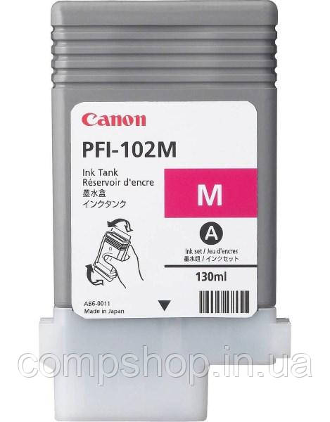 Картридж Canon PFI-102C (iPF500/600/610/700/710/720)  Magenta 130мл (0897B001) (код 53403)