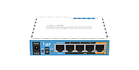 Маршрутизатор MikroTik RB951Ui-2nD ("hAP", 5xLAN, PoE in/1*out , 2,4 Ghz, 802.11b/g/n, 2*2 MIMO, 1,5dBi,