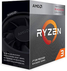 Процесор CPU AMD Core 4 Ryzen 3 3200G 3,6 GHz-4,0 GHz(Turbo)/6MB/65W (YD3200C5FHBOX) sAM4 BOX (код