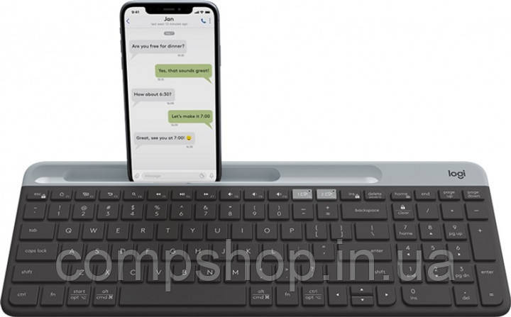 Клавіатура Logitech K580 Slim Multi-Device Wireless Graphite (920-009275) (код 114595)