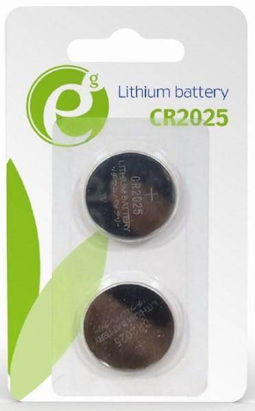 Батарейка CR2025 EnerGenie EG-BA-CR2025-01 Lithium BL (2 шт) (код 110286)