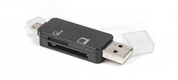 Зчитувач Card Reader Viewcon VE 110 b Зовнішній, читає всі існуючі формати карт пам'яті, інтерфейс USB 2.0