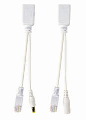 Перехідник адаптерних кабелів UTP PoE Cablexpert PP12-POE-0.15M-W 0.15 м телекомунікаційний (код 110351)