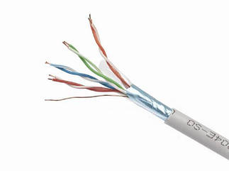 Кабель CAT 5e F/UTP (4х2х0.50) Cablexpert омідненний (CCA), 305м (FPC-5004E-SOL) (код 70570)