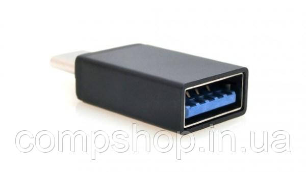 Адаптер Type-C->USB3.0 (M/F) Cablexpert, Black (A-USB3-CMAF-01) (код 96410), фото 1