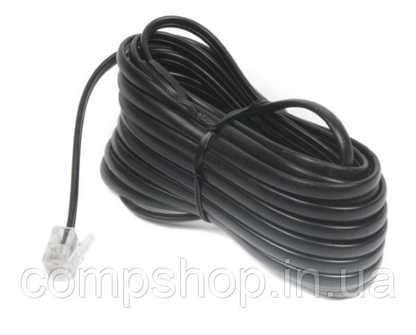 Кабель Cablexpert TC6P4C-2M-BK 6P4C, 2 метра (код 96457), фото 1