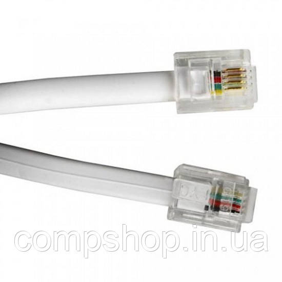 Кабель Cablexpert TC6P4C-5M-BK 6P4C, 5 м (код 96459), фото 1