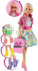 Лялька Ася Блондинка в платті Я люблю взуття 28 см (35082) (код 99081)