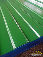 Профнастил ПС-8 яскраво-зеленого кольору RAL 6002, купити профлист салатового кольору, профнастил С-8