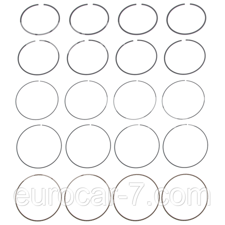 Запчастини до двигуна Nissan K21/Поршневі кільця STD, 0.25, 0.50, 0.75, фото 1