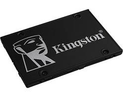 Твердотільний диск 2.5"  512GB Kingston KC600   SATA 3, Read/Write 550/520 MB/sec, 3D TLC NAND (код 111537)