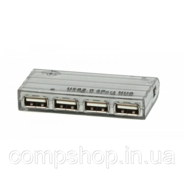 Адаптер Пристрій USB Hub Viewcon VE 410 на 4 порта, з БЖ (код 75331)