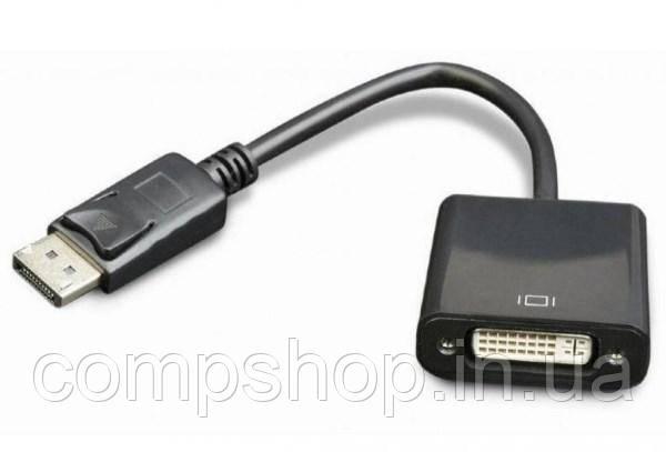 Адаптер DP->DVI (M/F) Cablexpert, black (AB-DPM-DVIF-002) (код 100049)