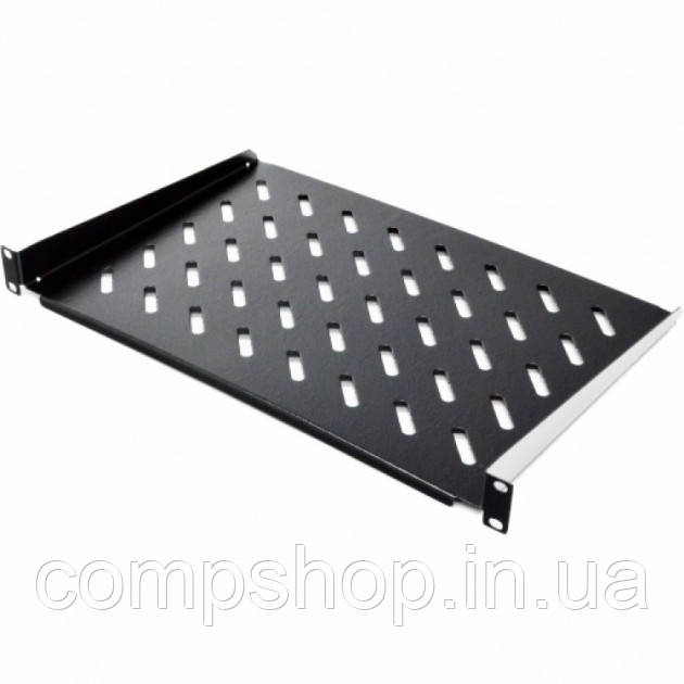 Полиця консольна 19" 1U 350мм, чорна (код 79245), фото 1
