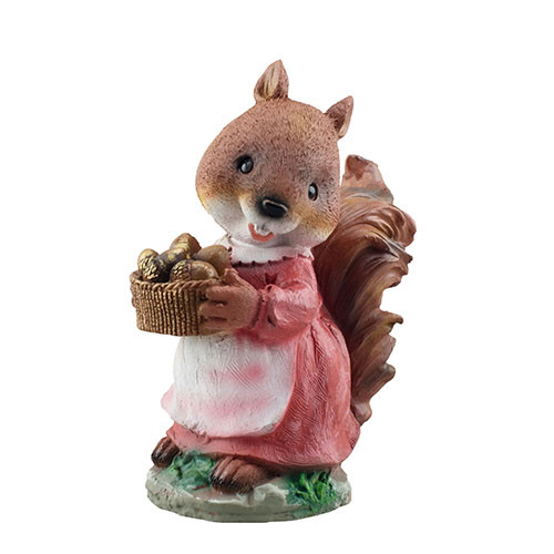 Садовая Фигура Белка Девочка с Орехами (полистоун) F0502(P) — Купить ...