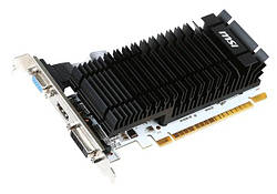 Відеокарта MSI GeForce GT 730 2GB GDDR3 902MHz/1600MHz, 64 Bit, Silent, Low Profile, (код 84242)