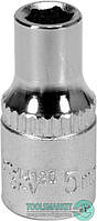 Головка торцева шестигранна 1/4" М5 YATO 25 мм