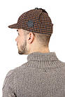 Кепка чоловіча Холмс коричнева в карту, фото 2