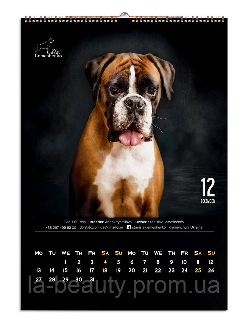 Дизайн настінних календарів