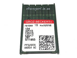 Голки для шкіри Groz-Beckert, машинні, з ріжучим вістрям LR 100/16, 1 голка, фото 2