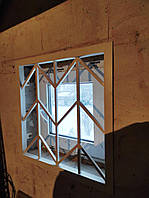 Решетка на окно металлическая глухая (не открывается) - цена за 1 кв. метр - покрашена порошковой краской