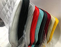 Стілець Toni Modern Base сірий 1004 оксамит на хромованій хрестовині зі стопками, фото 8