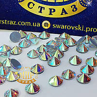 Хрустальные шипы Crystal AB 3.9 мм (ss 16)