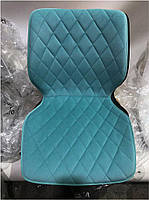 Стілець Toni GD-Base шкірозамінник сірий 1001 на золотій круглій нозі-опорі з регулюванням висоти сидіння, фото 7