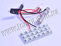 Светодиодная авто лампа T10 W5W PCB 12В SMD3528-18led синий