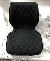 Стілець Toni 4CH-Base темно-сірий шеніл SH-2 на хромованій квадратній опорі з регулюванням висоти сидіння, фото 2