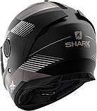 Мотошолом Shark Spartan Strad (чорний), фото 3