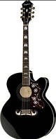 Електроакустична гітара EPIPHONE EJ-200SCE BK GOLD