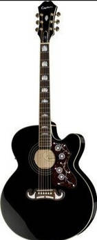 Електроакустична гітара EPIPHONE EJ-200SCE BK GOLD