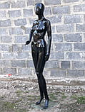 Жіночий манекен Аватар Люкс чорний в повний зріст, фото 3