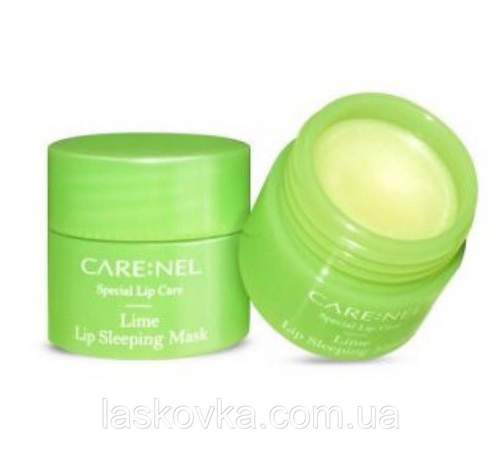 Нічна маска для губ з лаймом Carenel Lip Sleeping Mask Lime, фото 1