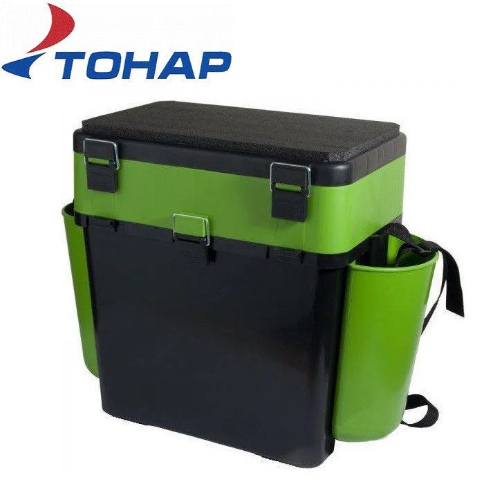 Ящик зимовий односекційний Тонар Helios Fish Box 19л зелений
