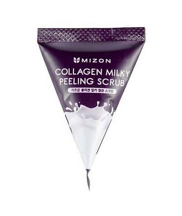 Скраб для обличчя Mizon Collagen Milky Peeling Scrub очищающий з колагеном 7 г