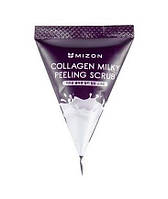 Скраб для лица Mizon Collagen Milky Peeling Scrub очищающий с коллагеном 7 г