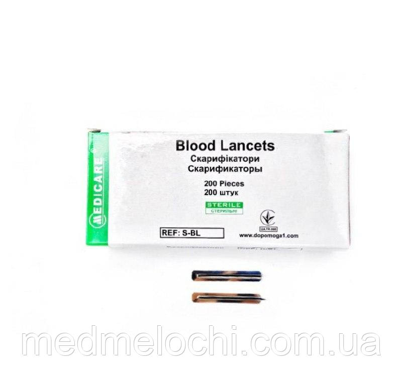 Скарифікатор MEDICARE 200шт/уп