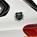 Авто значок Land Rover Motors наклейка на машину авто наклейки значки марки машин на кузов бампер скло двері капот крила багажник, фото 4