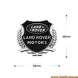 Авто значок Land Rover Motors наклейка на машину авто наклейки значки марки машин на кузов бампер скло двері капот крила багажник, фото 3